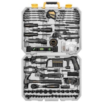 218-Piece Professional Household & Auto Repair Hand Tool Kit with Durable Storage Case