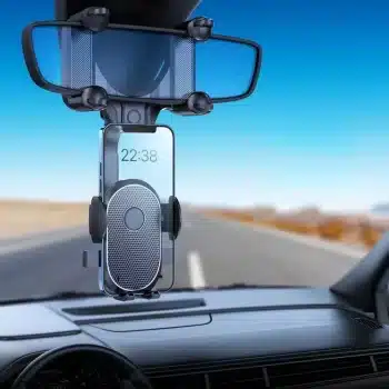 360° Rotating Car Rearview Mirror Phone Mount