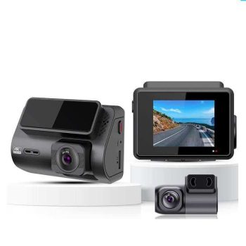 4K Ultra HD Dash Cam with Built-in GPS, 2160P 140° FOV, 24H Parking Monitor, and 2K Rear Camera