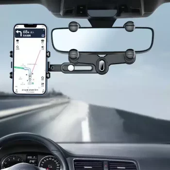 Adjustable Car Rearview Mirror Phone Holder for 4.0-7.0 inch Devices